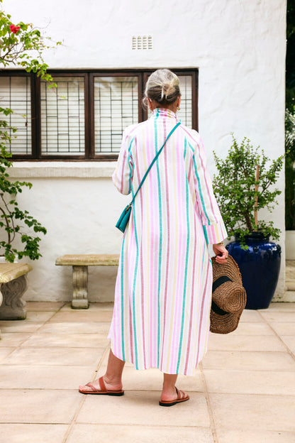 River Indigo Dress- Stripe