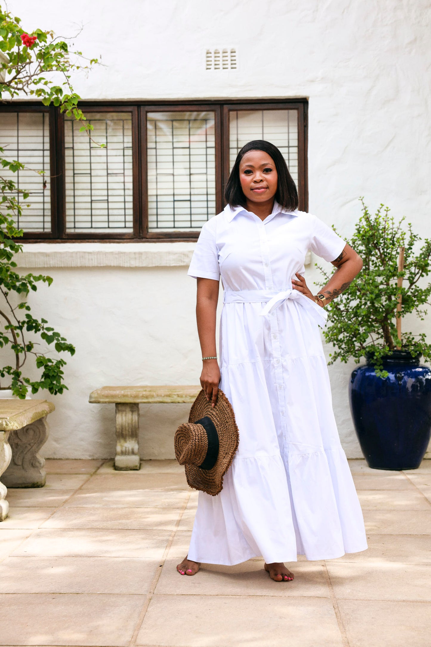 Camellia Dress- White