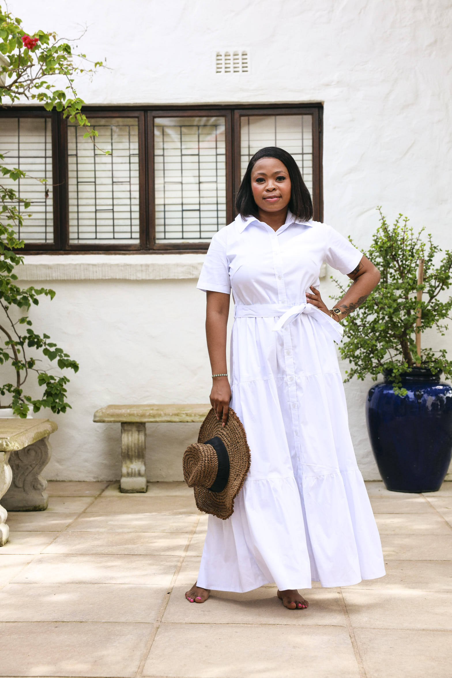 Camellia Dress- White