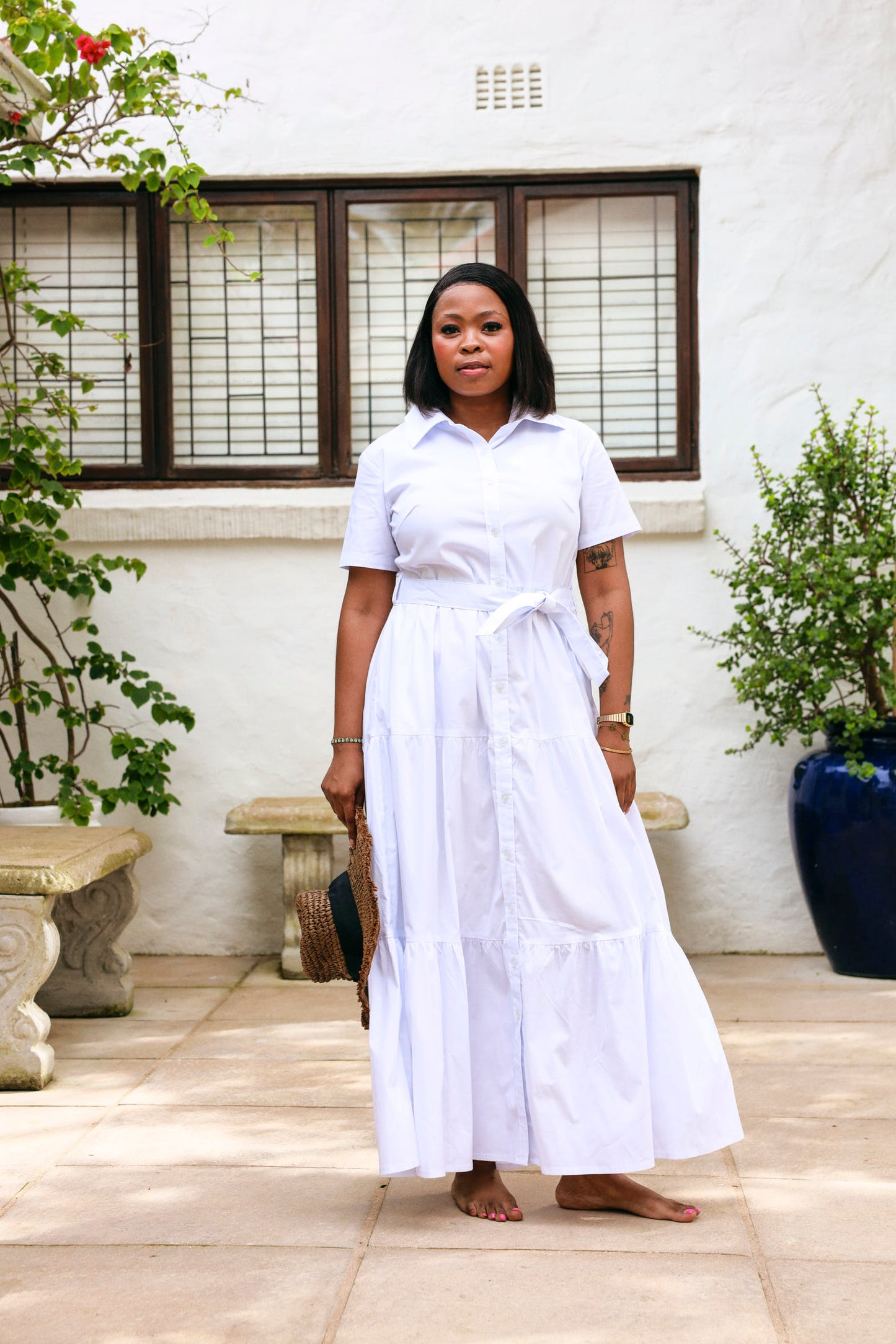 Camellia Dress- White