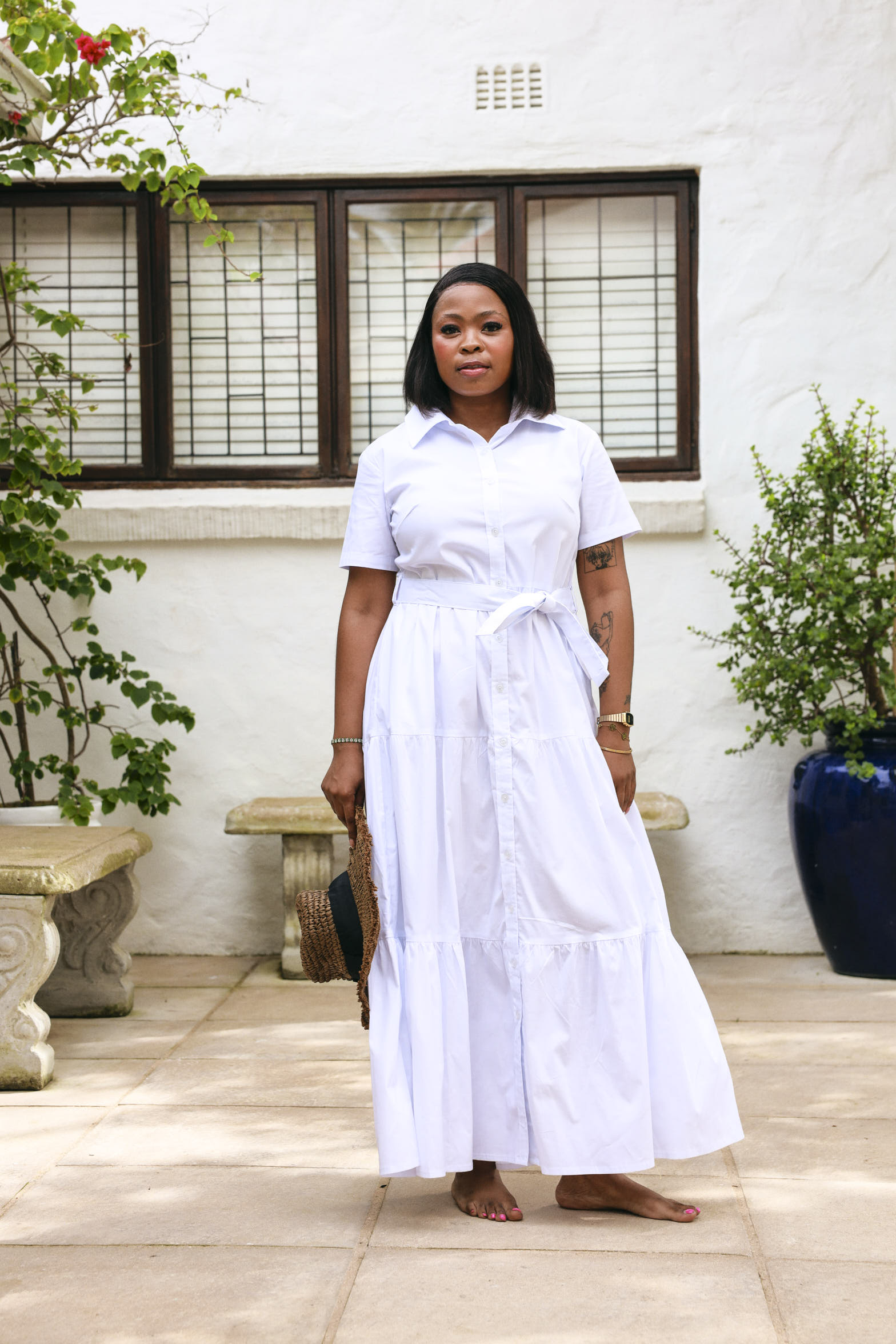 Camellia Dress- White