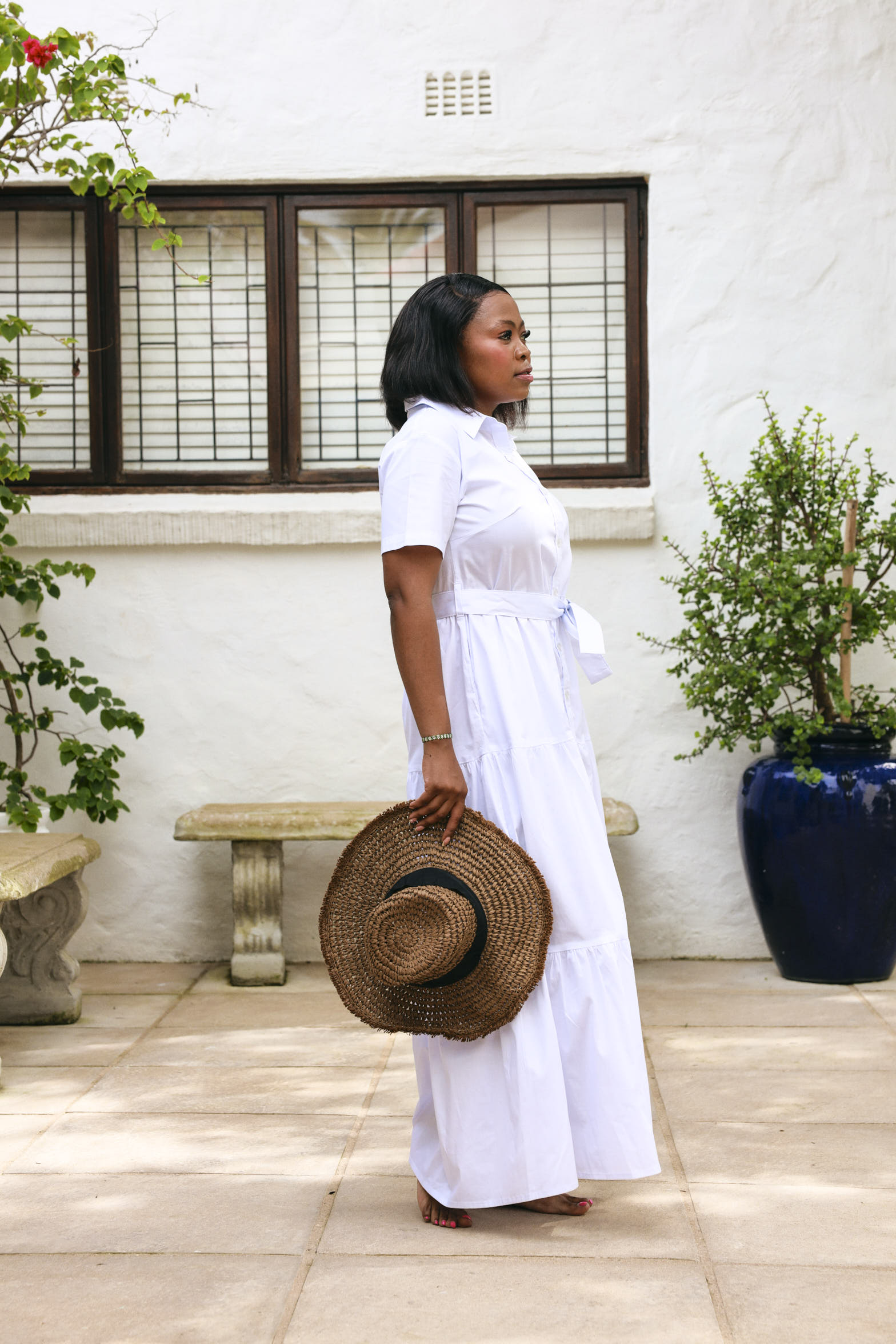 Camellia Dress- White