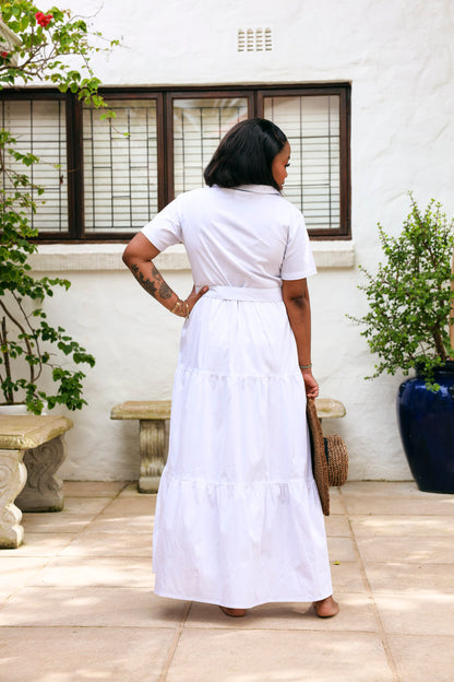 Camellia Dress- White