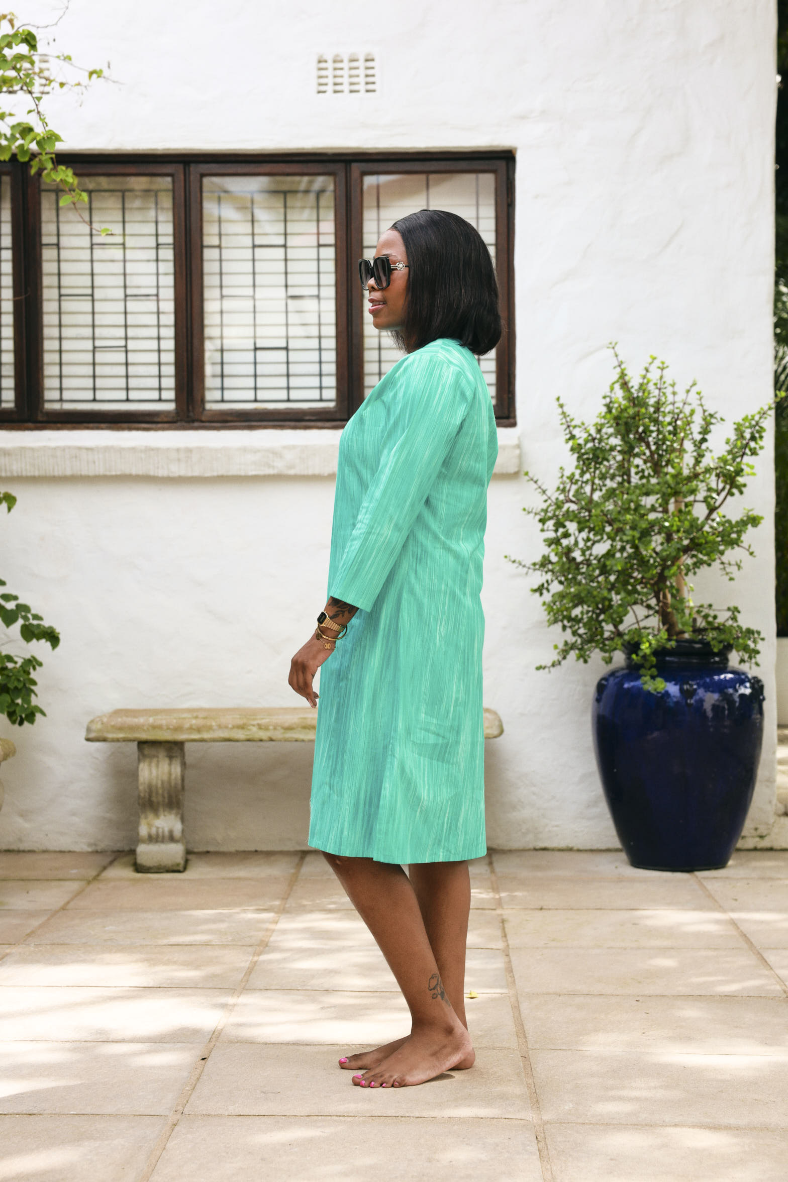 Bamboo Tunic- Beach Turquoise