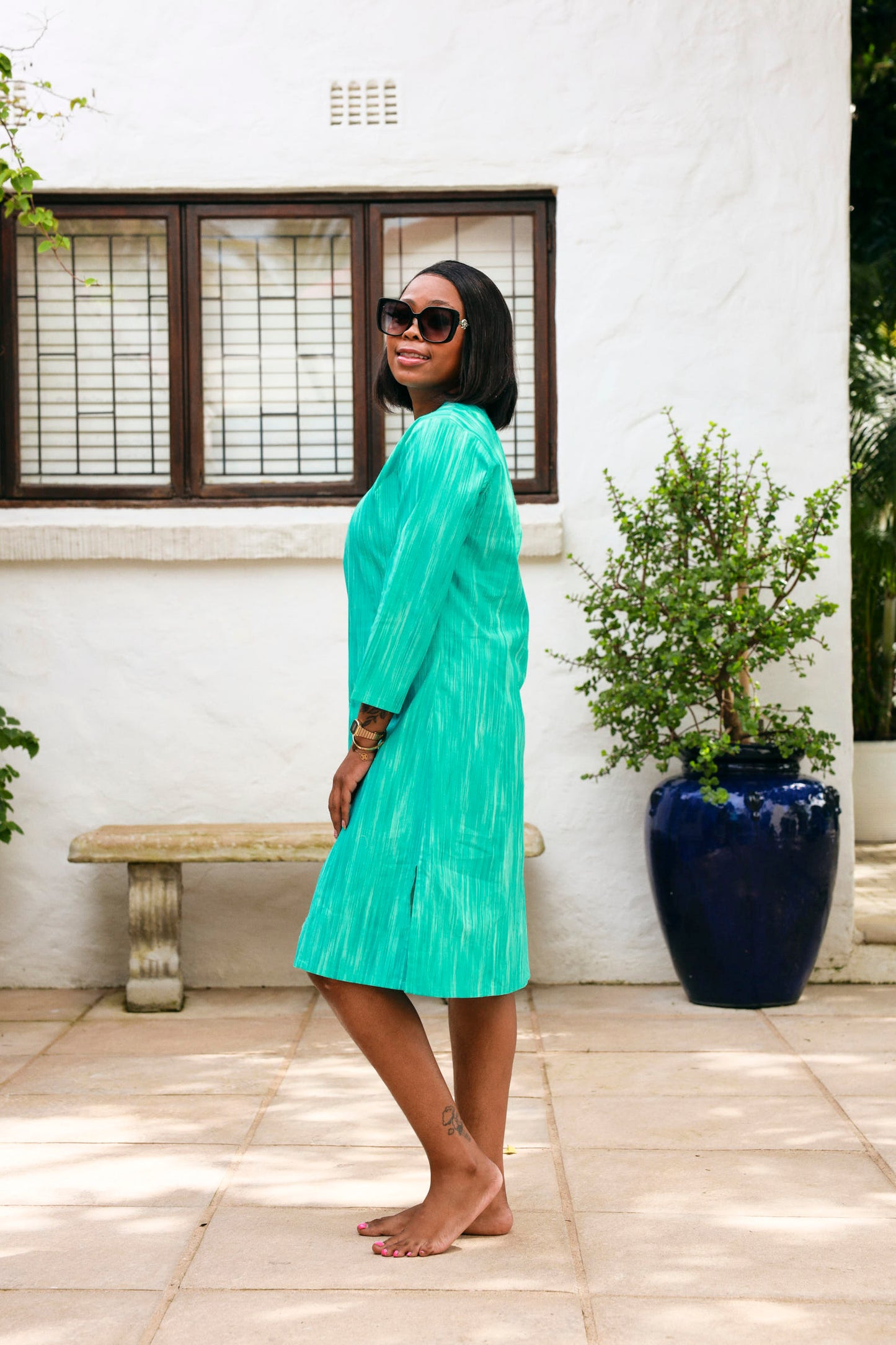 Bamboo Tunic- Beach Turquoise