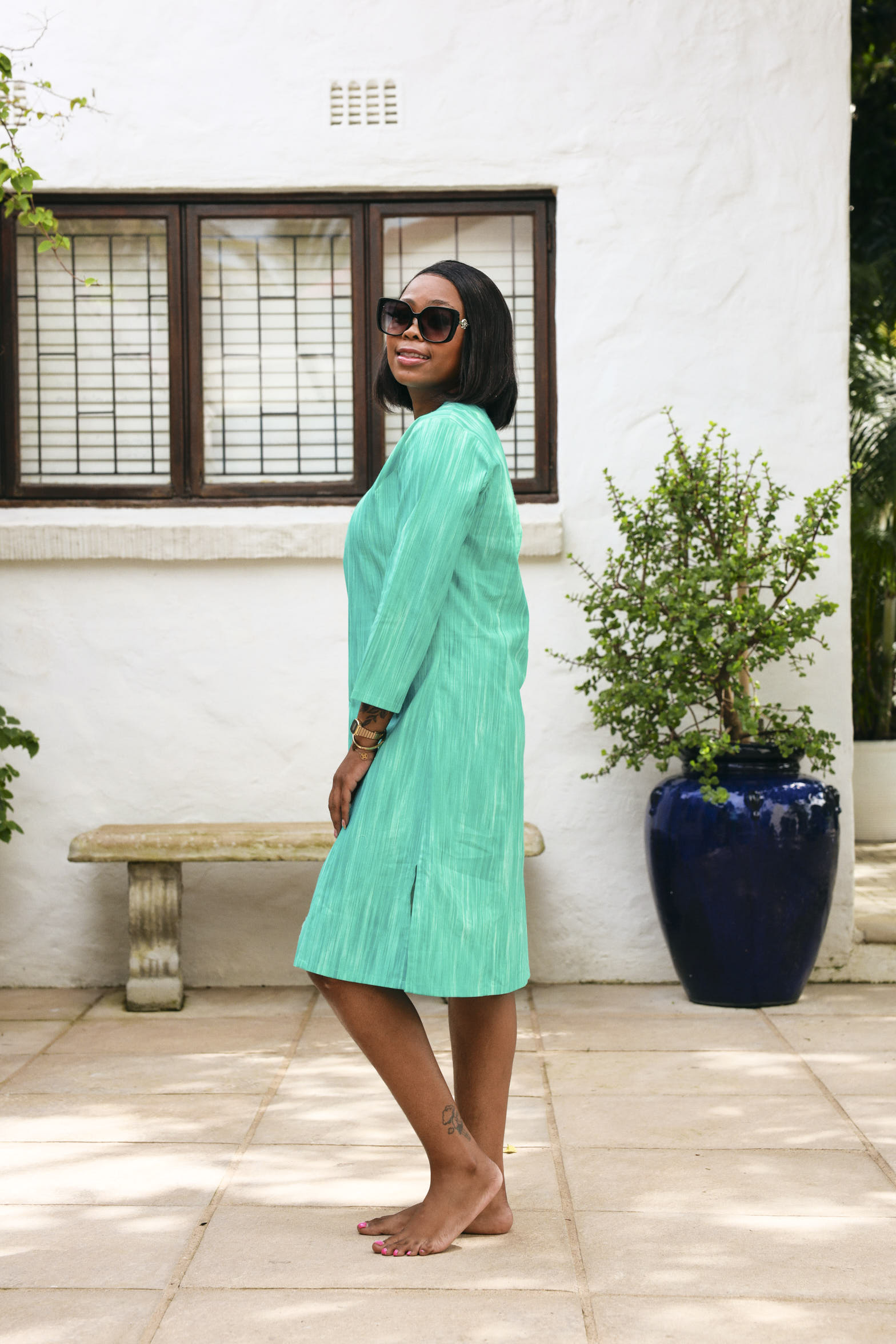 Bamboo Tunic- Beach Turquoise