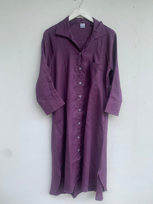 River Indigo Dress- Plum
