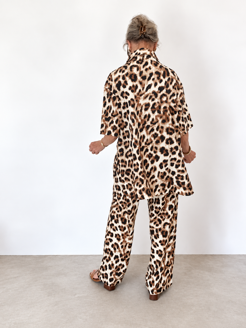 Classic Shirt (short)- Leopard
