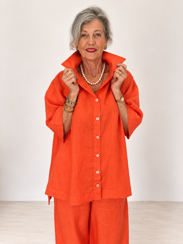 Classic Shirt (short)- Orange