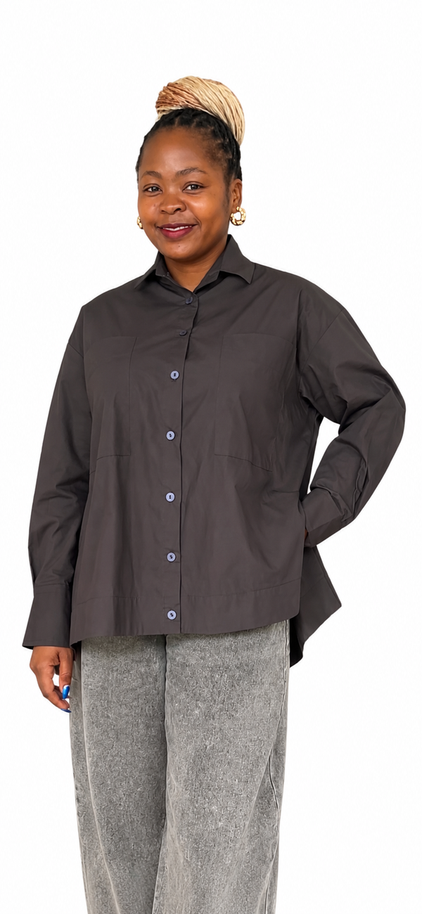 Rosemary Shirt- Charcoal