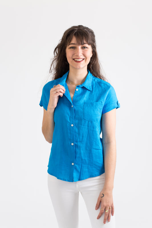 Classic Shirt (Short)- Blue