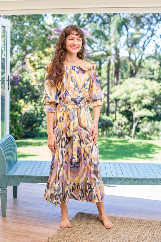 Gypsy Dress- Ikat (light)