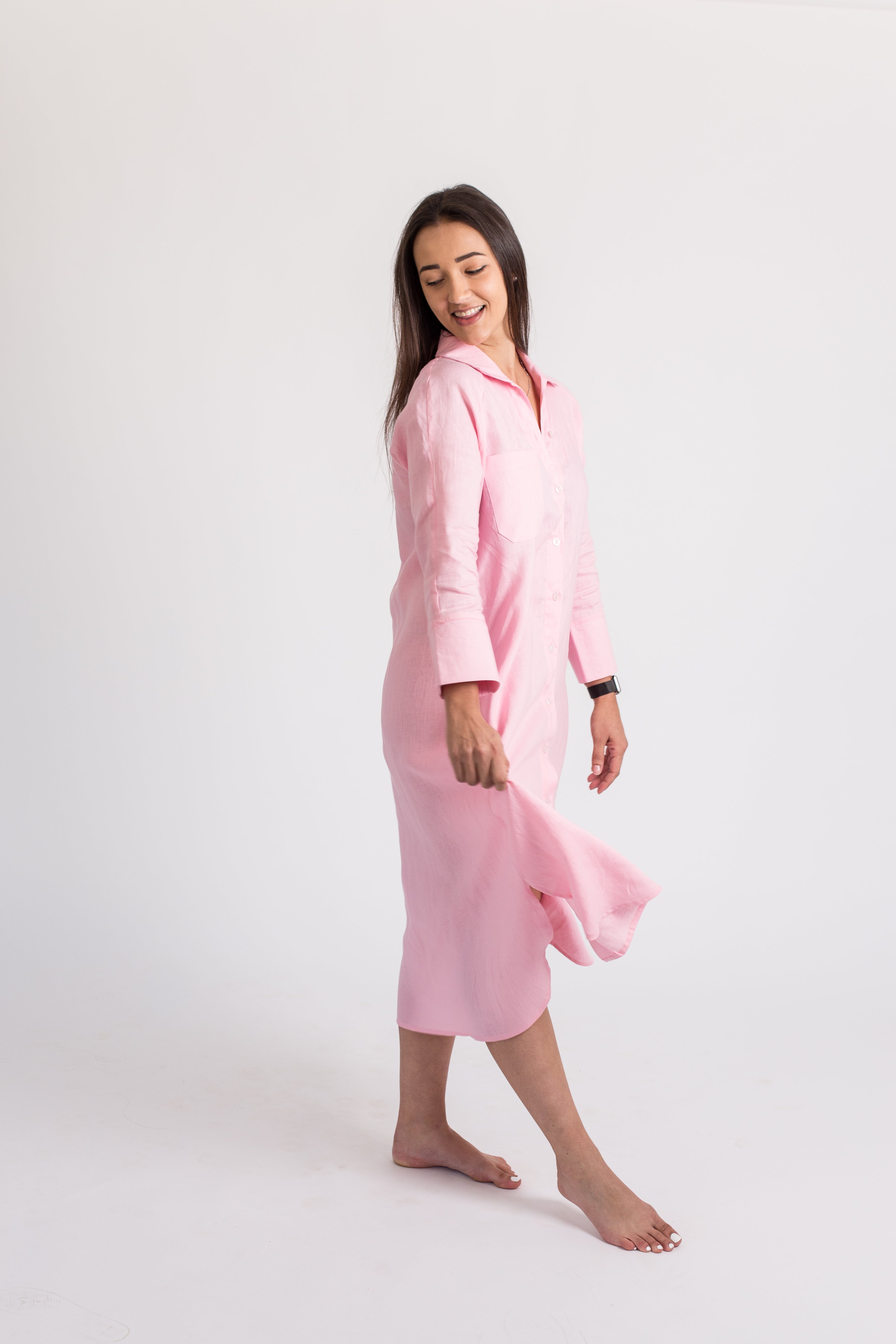River Indigo Dress- Pink