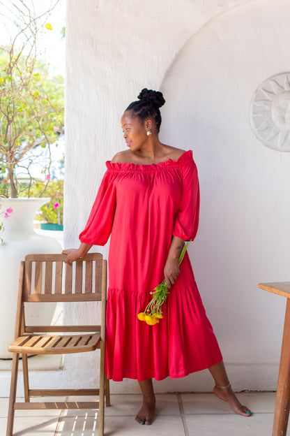 Baobab Dress- Red