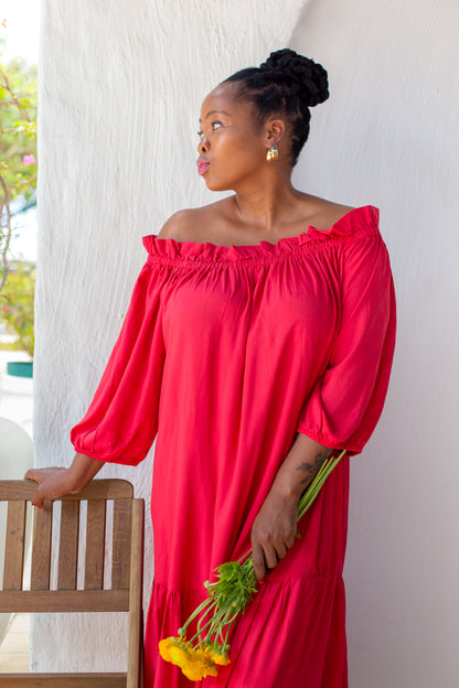 Baobab Dress- Red