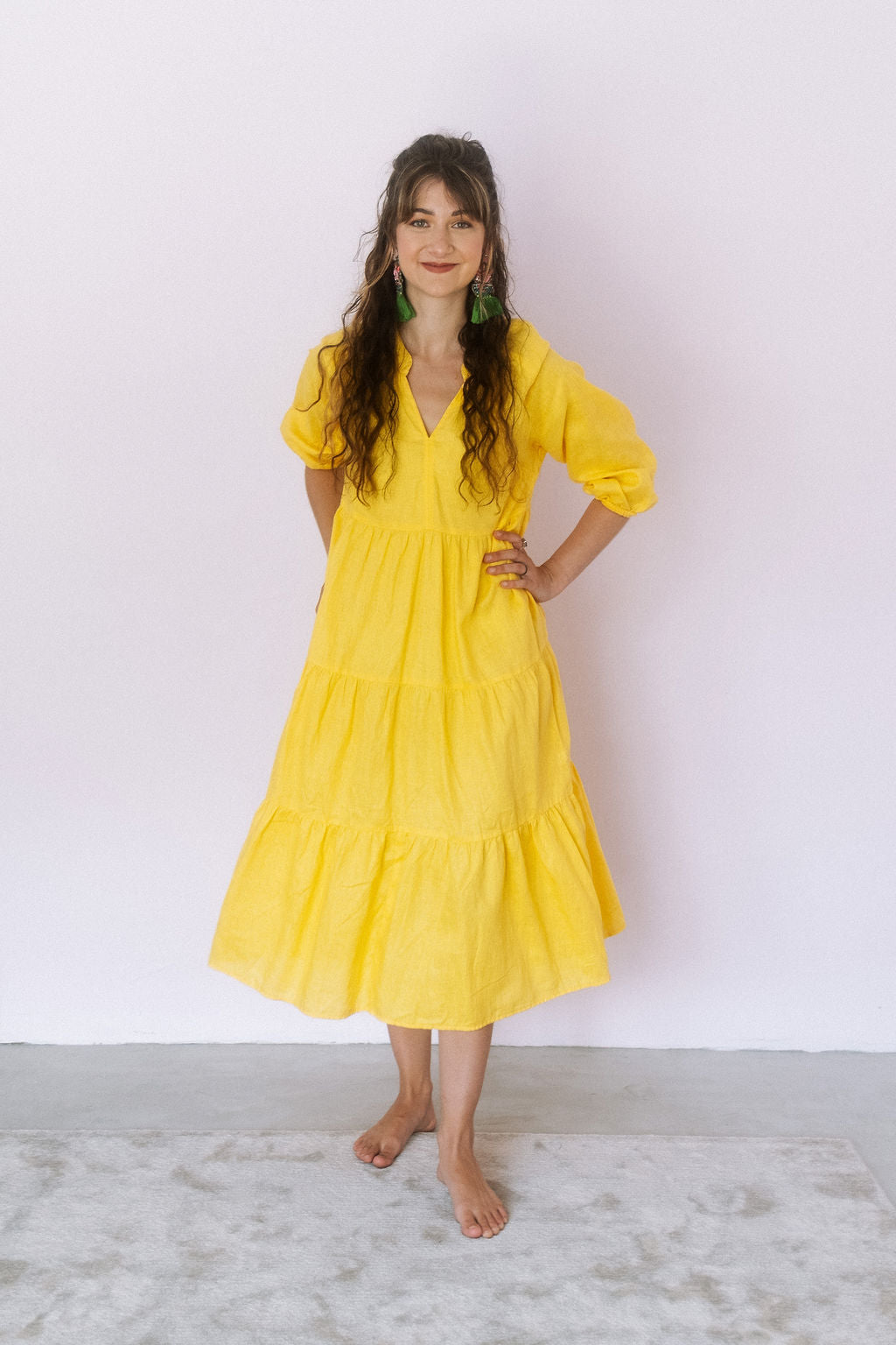 Poppy Dress- Yellow