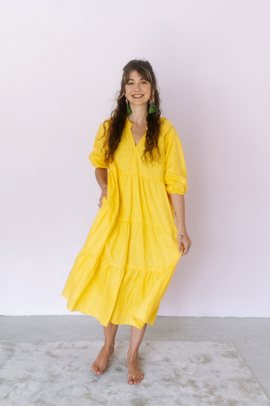 Poppy Dress- Yellow