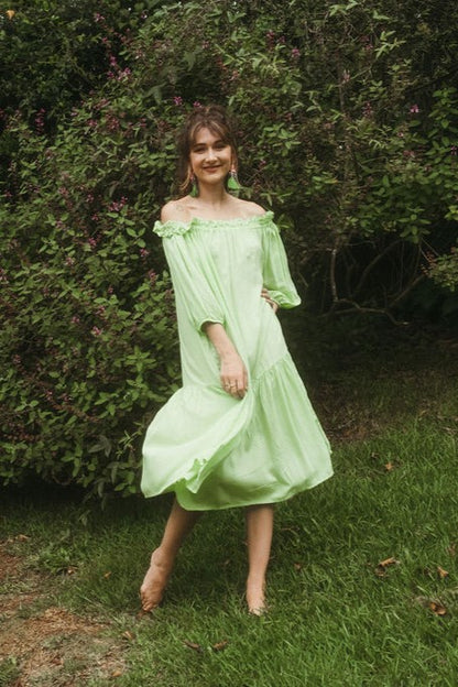 Baobab Dress- Lime