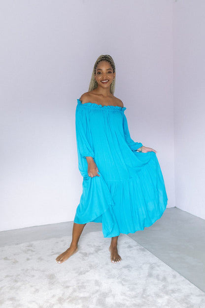 Baobab Dress- Turquoise