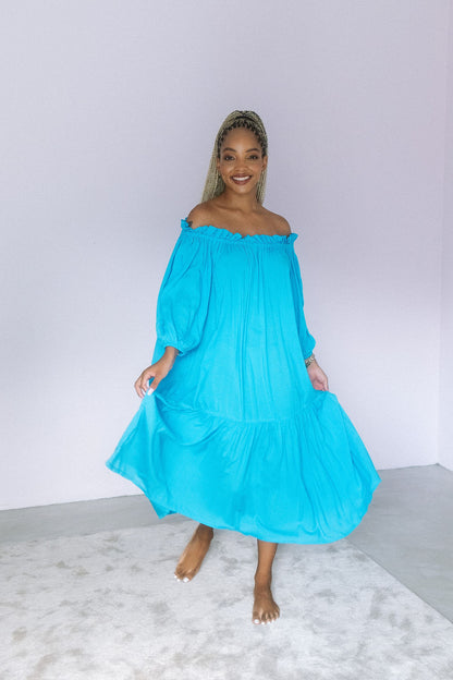 Baobab Dress- Turquoise