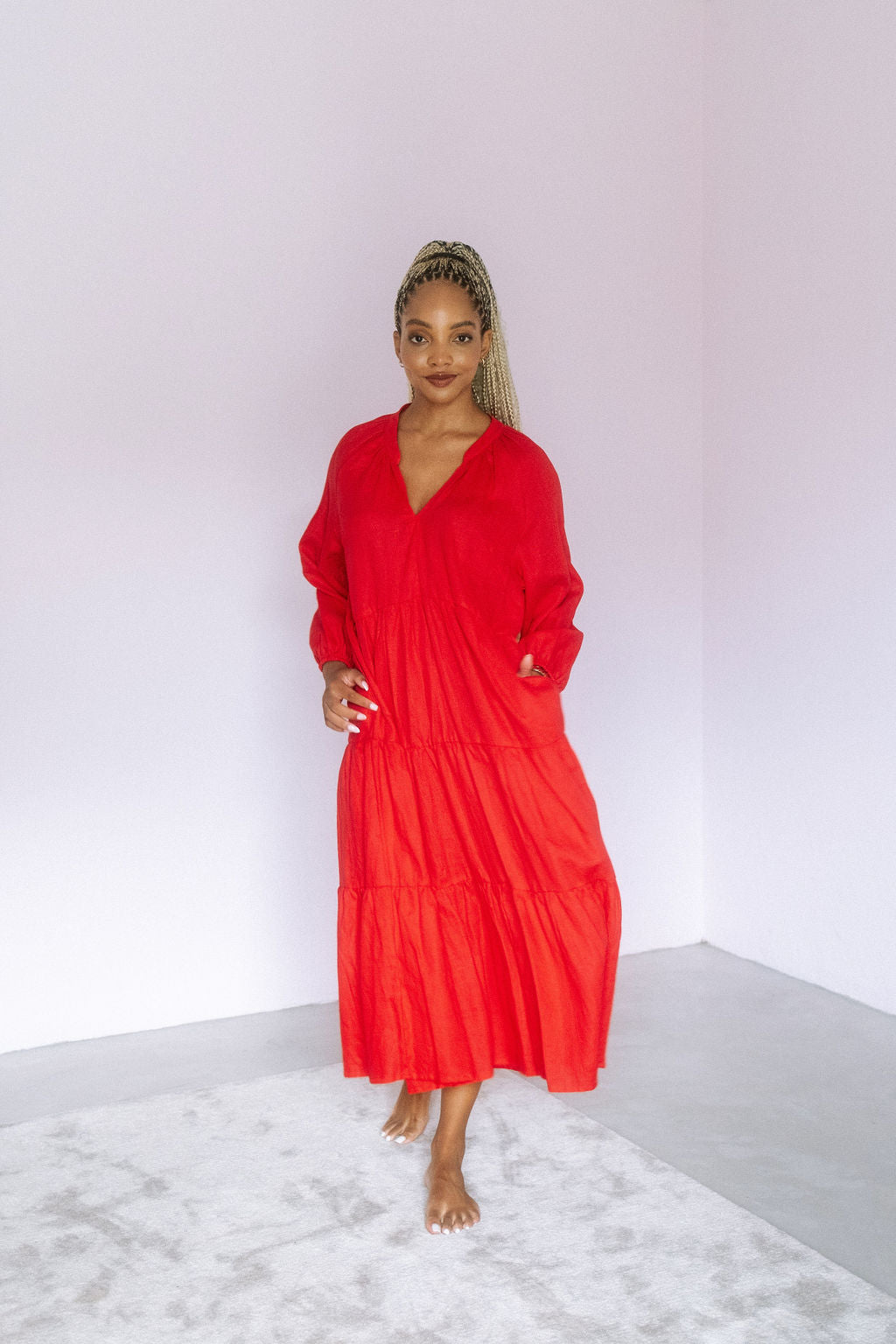 Poppy Dress- Red River Indigo SA Poppy Dress- Red River Indigo SA