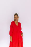 Poppy Dress- Red