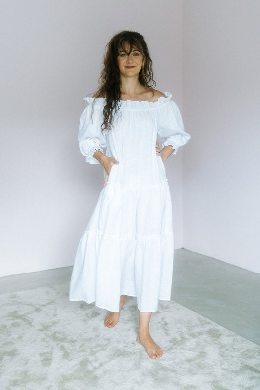 Marula Dress- White