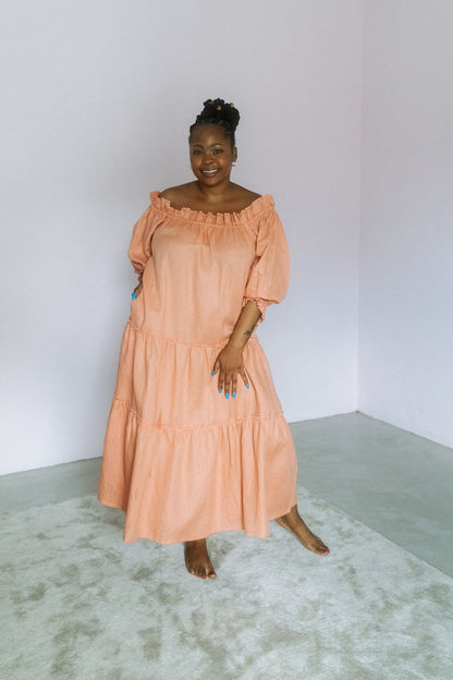 Marula Dress- Peach