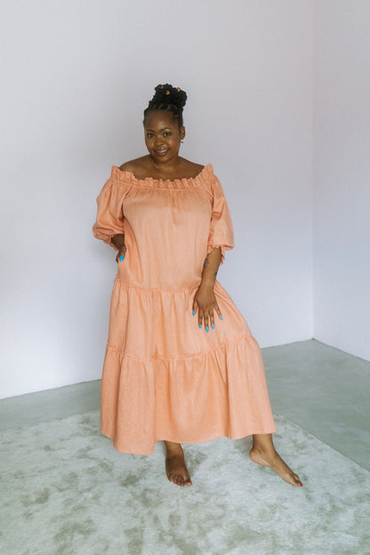 Marula Dress- Peach