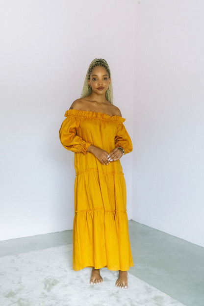 Marula Dress- Tumeric