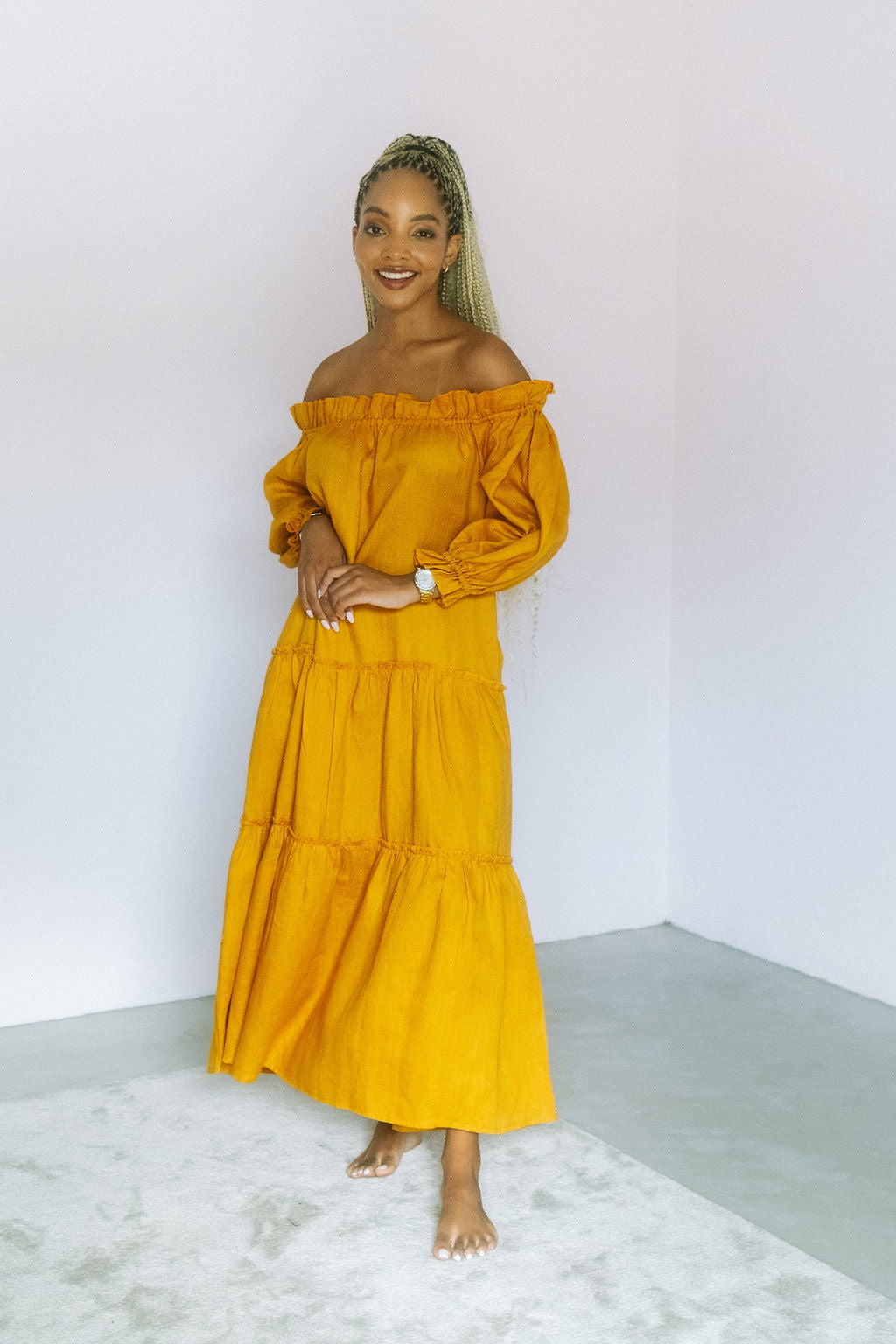 Marula Dress- Tumeric