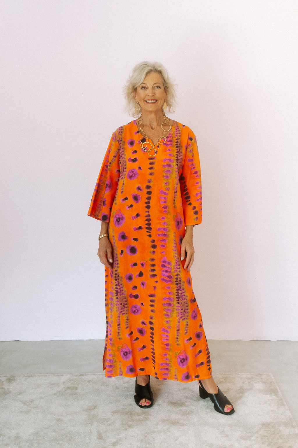 Wattle Kaftan- Orange