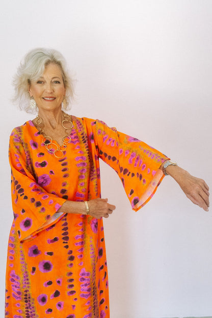 Wattle Kaftan- Orange