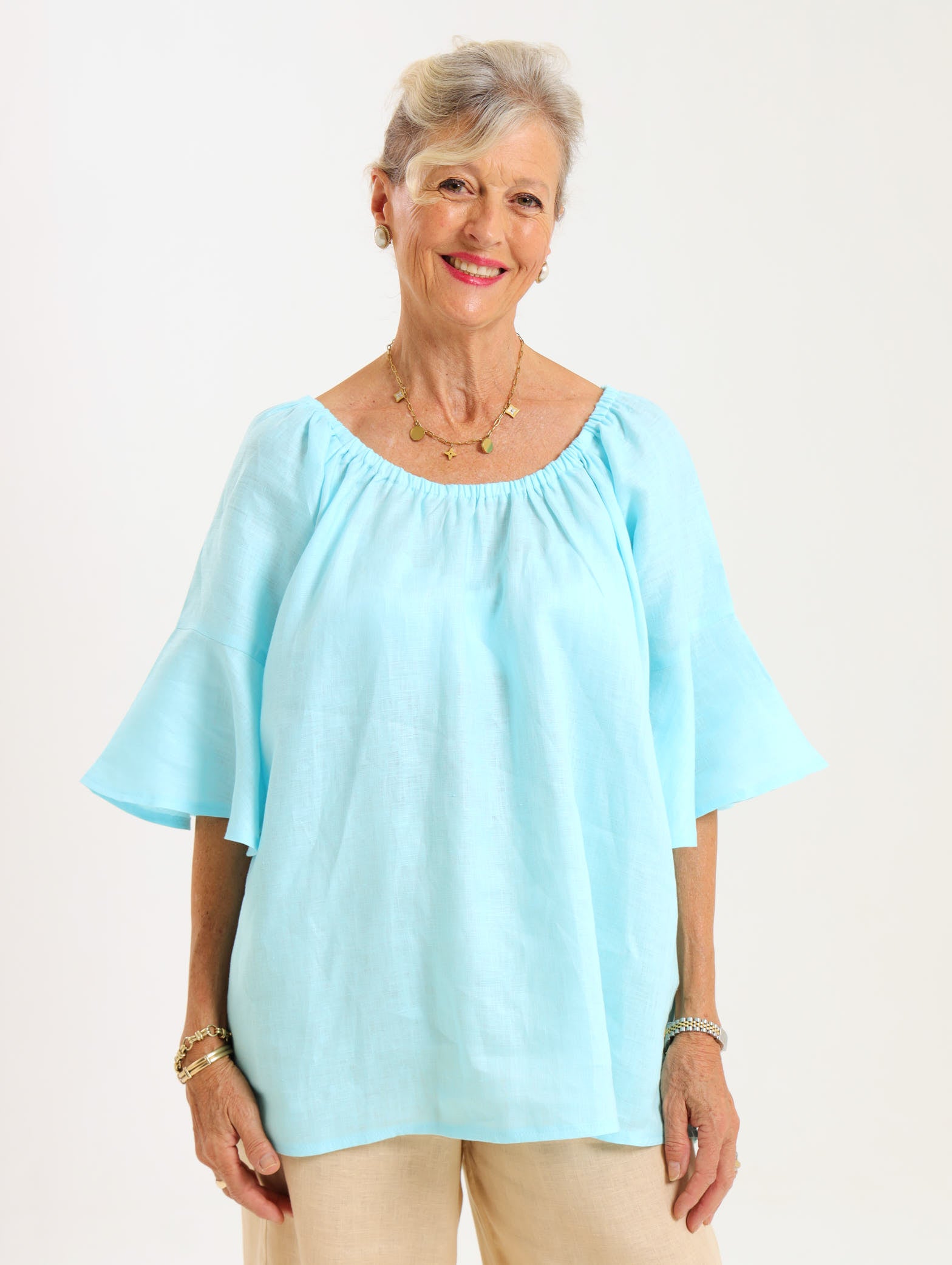 Oleander Shirt- Turquoise