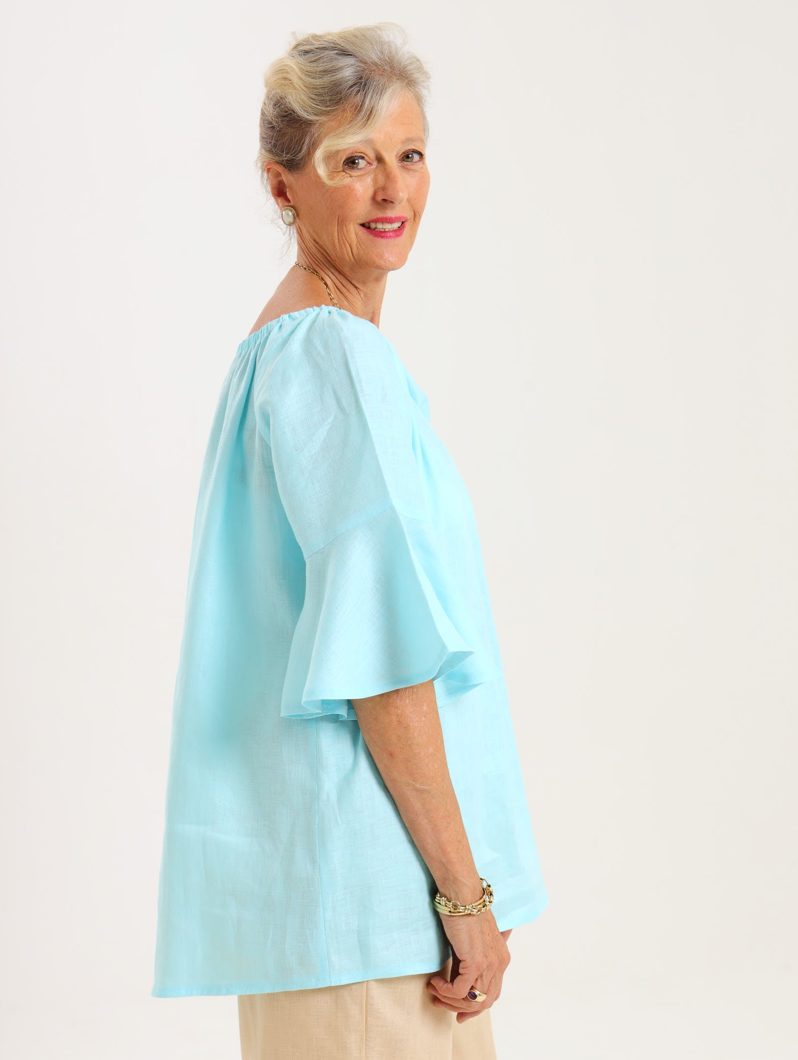 Oleander Shirt- Turquoise