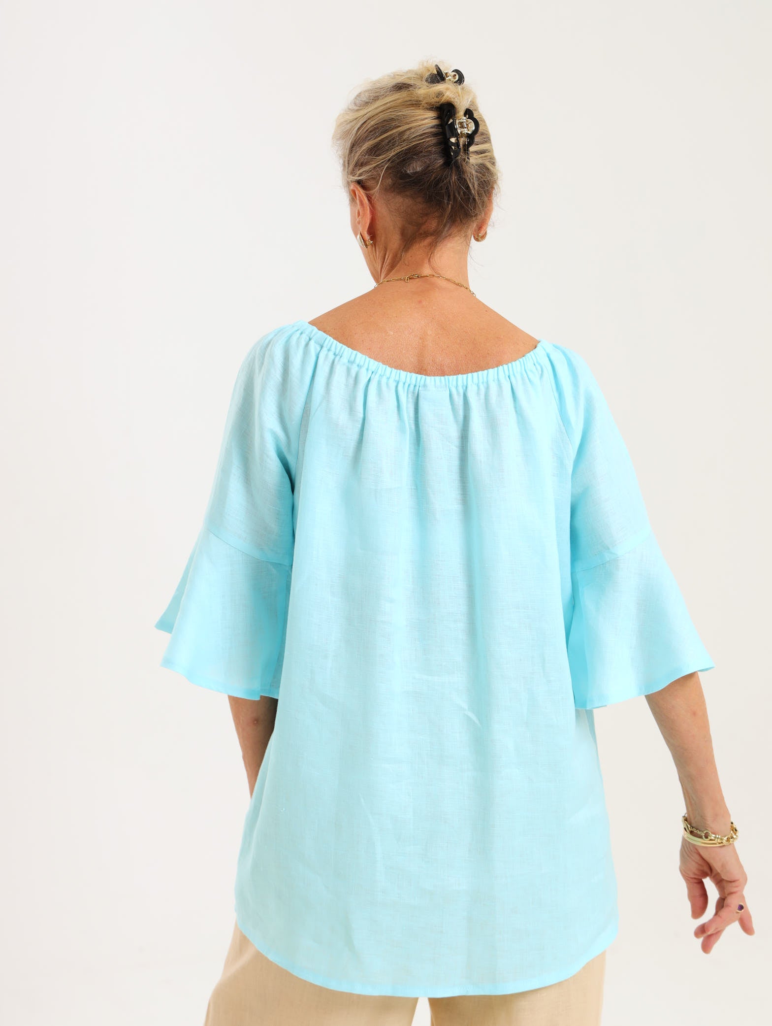 Oleander Shirt- Turquoise