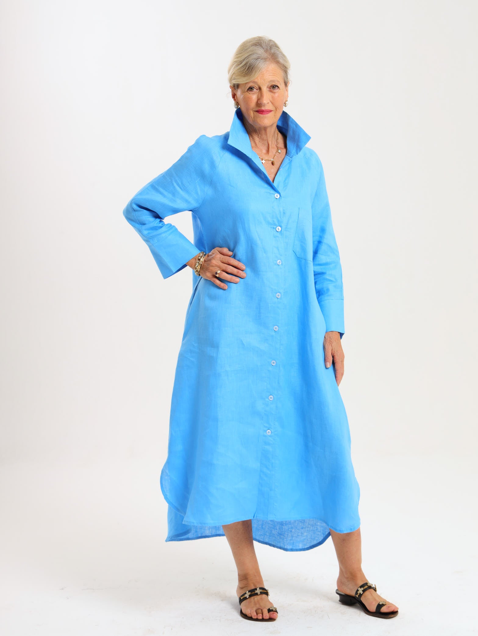 River Indigo Dress- Blue