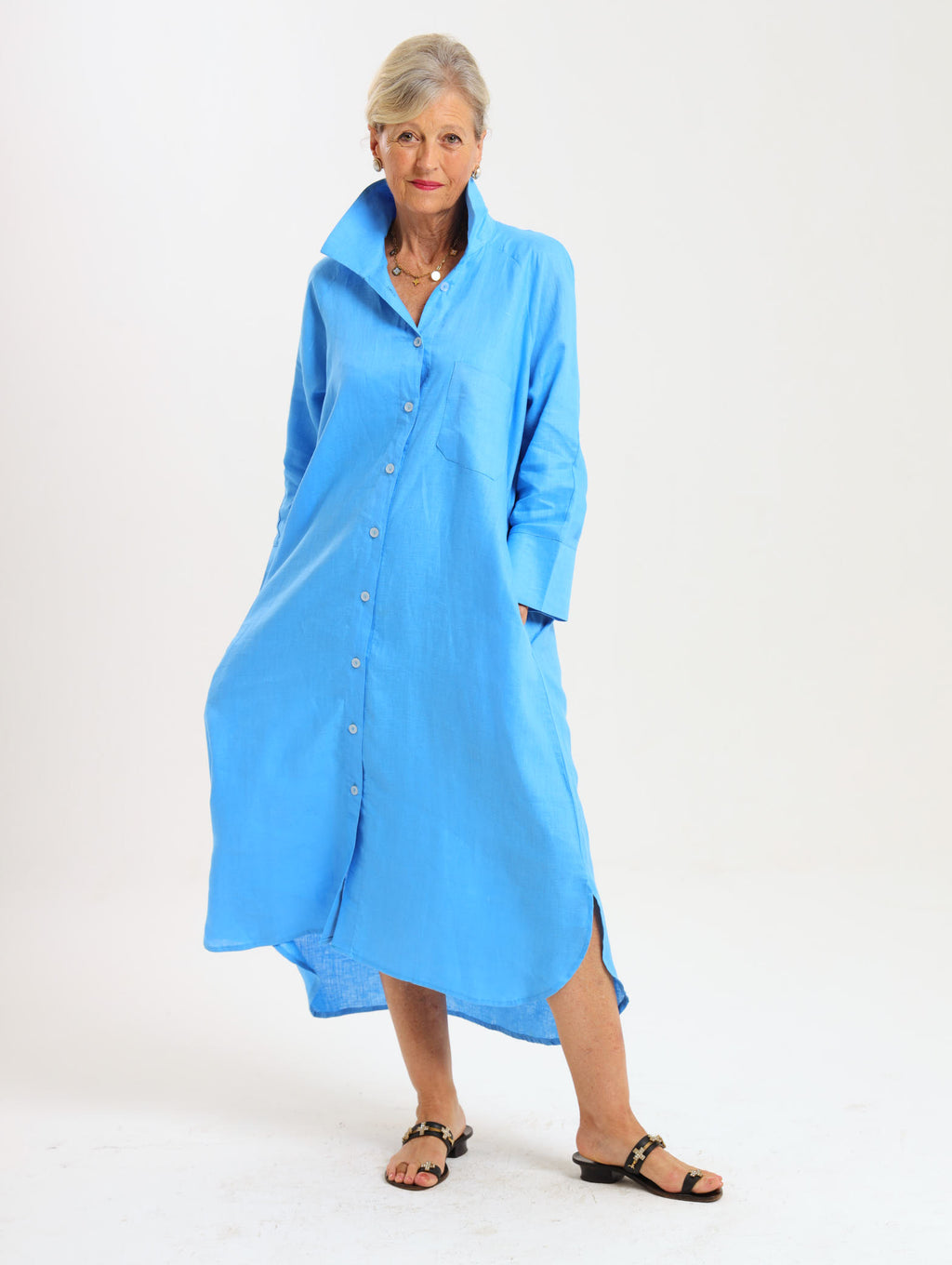 River Indigo Dress- Blue