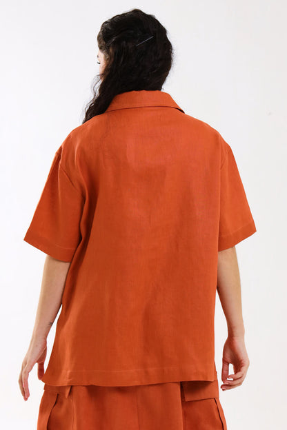 Classic Shirt (short)- Rust