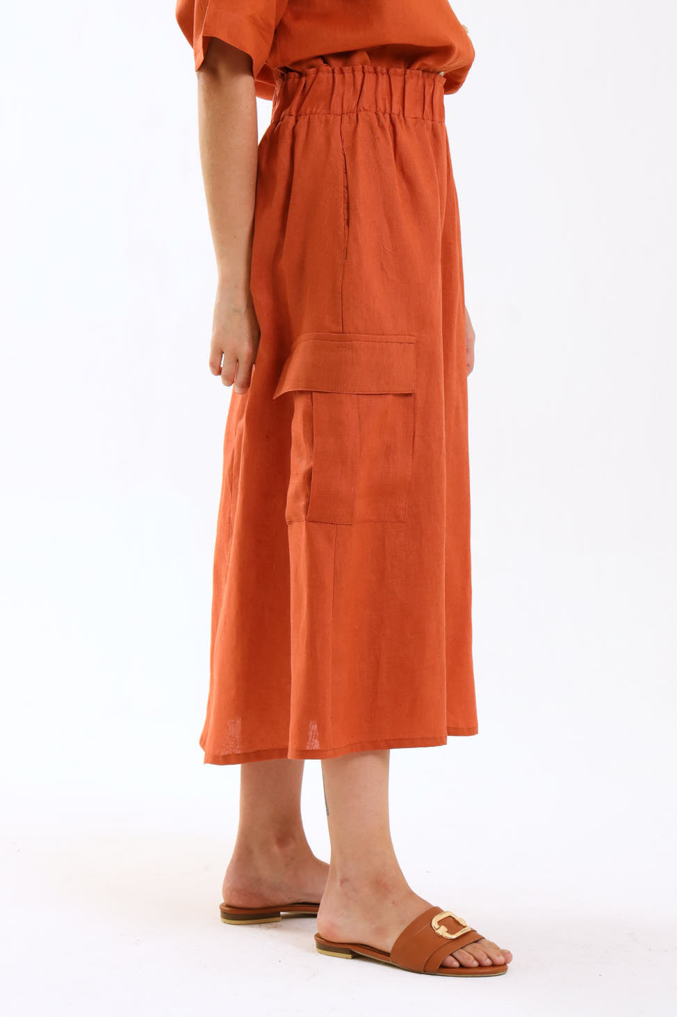Cargo Skirt- Rust