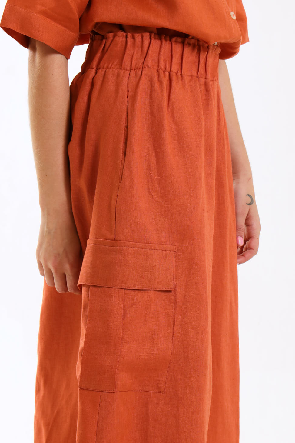 Cargo Skirt- Rust