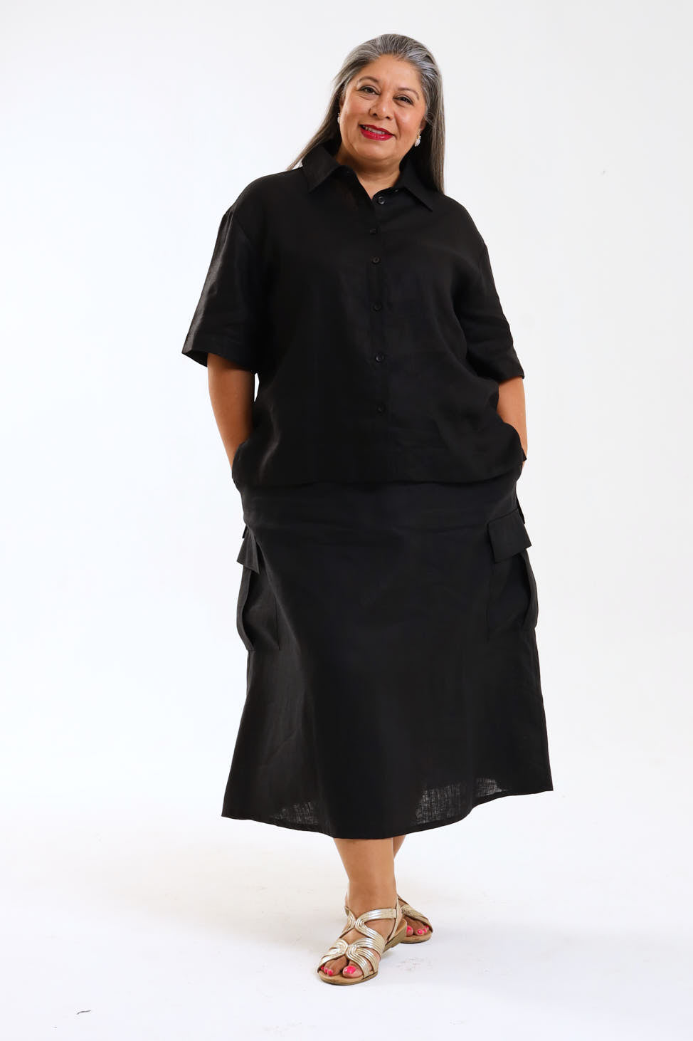 Classic Shirt (short)- Black