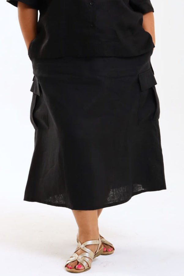 Cargo Skirt- Black