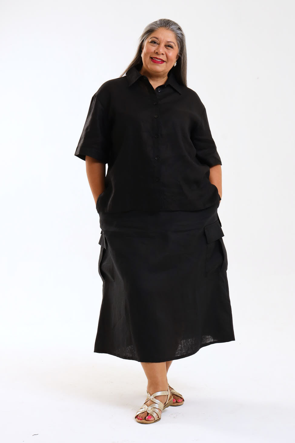 Cargo Skirt- Black