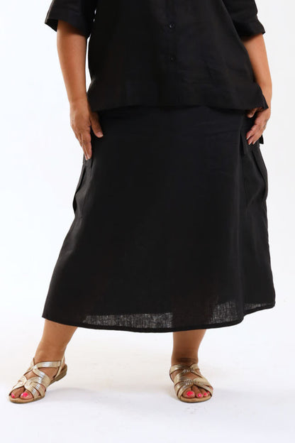 Cargo Skirt- Black