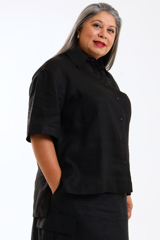 Classic Shirt (short)- Black