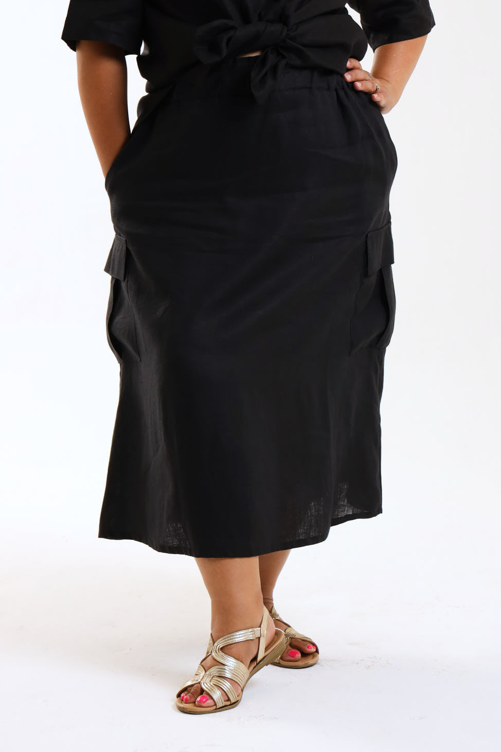 Cargo Skirt- Black