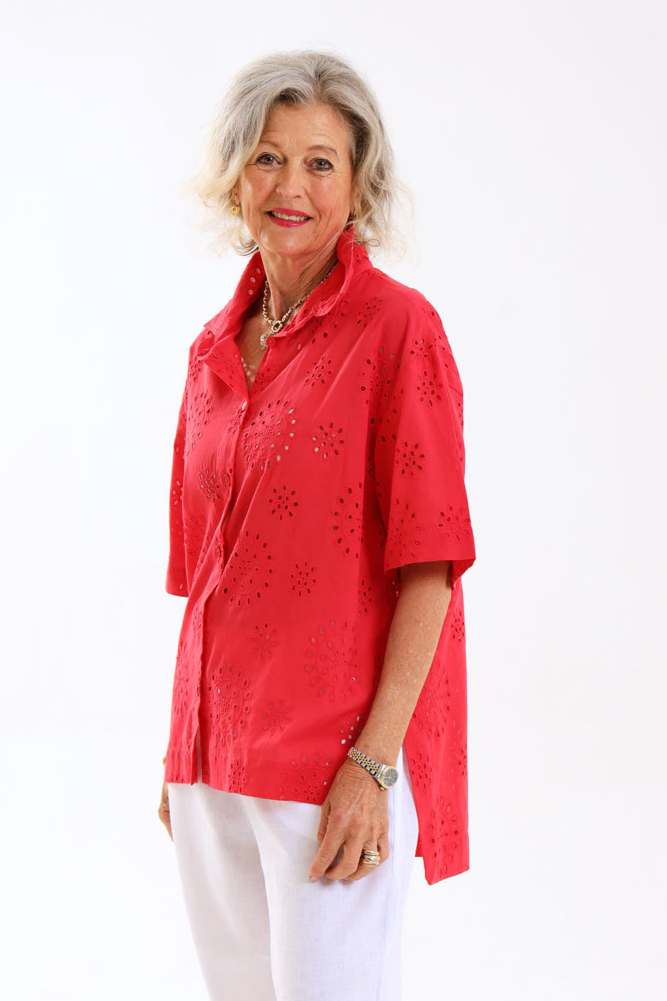 Classic Shirt (short)- Coral