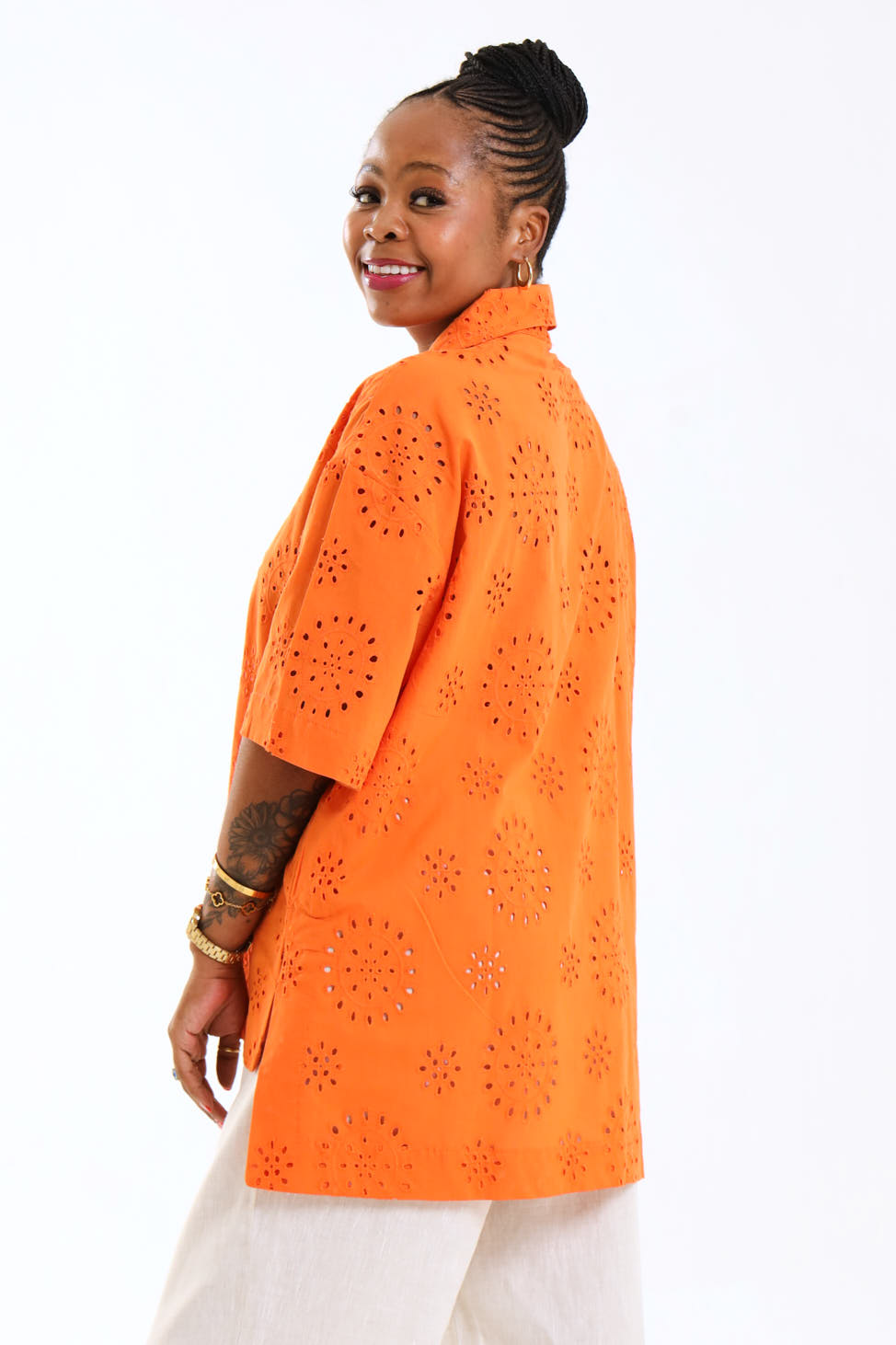 Classic Shirt (short)- Orange