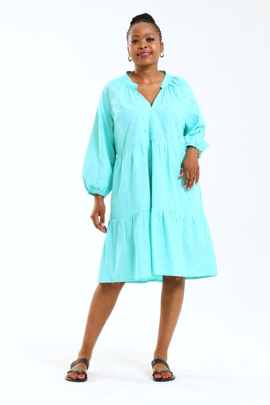 Poppy Dress (short) - Blue